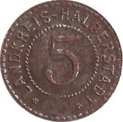 5 Pfennig - Halberstadt obverse image