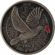 8 Dollars - Elizabeth II 4th Portrait - Dove - Silver Bullion, Australia, 2018 reverse image