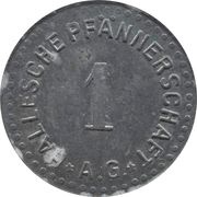 1 Pfennig - Halle an der Saale Hallesche Pfännerschaft A.G. obverse image