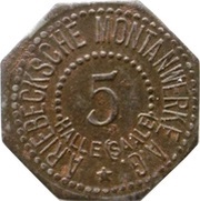5 Pfennig - Halle A. Riebecksche Montanwerke A.G obverse image