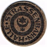 20 Pfennig - Halle tram obverse image