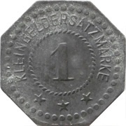 1 Pfennig - Heldrungen Gewerkschaft Heldrungen II, Germany,  reverse image