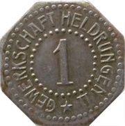 1 Pfennig - Heldrungen Gewerkschaft Heldrungen II obverse image
