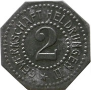 2 Pfennig - Heldrungen Gewerkschaft Heldrungen II obverse image