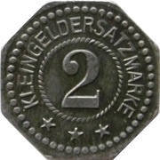 2 Pfennig - Heldrungen Gewerkschaft Heldrungen II, Germany,  reverse image