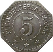 5 Pfennig - Heldrungen Gewerkschaft Heldrungen II, Germany,  reverse image