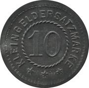 10 Pfennig - Heldrungen, Germany,  reverse image