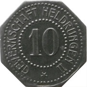 10 Pfennig - Heldrungen Gewerkschaft Heldrungen II obverse image