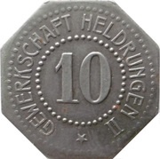 10 Pfennig - Heldrungen Gewerkschaft Heldrungen II obverse image