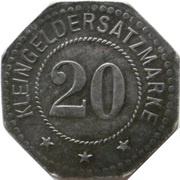 20 Pfennig - Heldrungen Gewerkschaft Heldrungen II, Germany,  reverse image