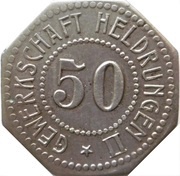 50 Pfennig - Heldrungen Gewerkschaft Heldrungen II obverse image