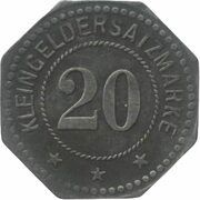 20 Pfennig - Kelbra a. Kyffhäuser, Germany, 1917 reverse image