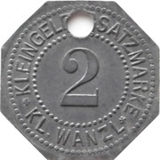 2 Pfennig - Klein-Wanzleben Z.K.W.v.R. and G. A.G., Germany,  reverse image