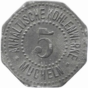 5 Pfennig - Mücheln Anhaltische Kohlenwerke obverse image