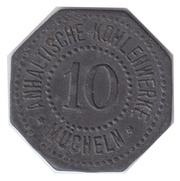 10 Pfennig - Mücheln Anhaltische Kohlenwerke obverse image