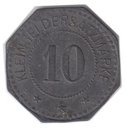 10 Pfennig - Mücheln Anhaltische Kohlenwerke, Germany,  reverse image
