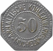 50 Pfennig - Mücheln Anhaltische Kohlenwerke obverse image