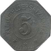 5 Pfennig - Mühlberg a. E., Germany, 1917 reverse image