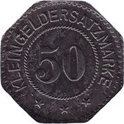 50 Pfennig - Mühlberg a. E., Germany, 1917 reverse image