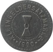 1 Pfennig - Mühlhausen in Thüringen, Germany, 1920 reverse image