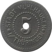 5 Pfennig - Mühlhausen in Thüringen obverse image
