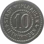 10 Pfennig - Mühlhausen in Thüringen obverse image