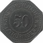50 Pfennig - Mühlhausen in Thüringen obverse image