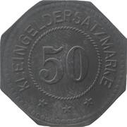50 Pfennig - Mühlhausen in Thüringen, Germany, 1917 reverse image