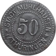 50 Pfennig - Mühlhausen in Thüringen obverse image