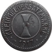 50 Pfennig - Mühlhausen in Thüringen, Germany, 1917 reverse image