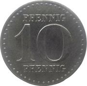 10 Pfennig - Naumburg an der Saale, Germany, 1919 reverse image