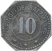 10 Pfennig - Nordhausen am Harz, Germany, 1917 reverse image