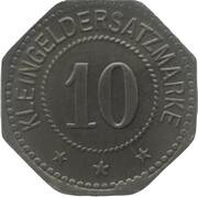 10 Pfennig - Oschersleben, Germany, 1917 reverse image