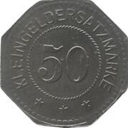 50 Pfennig - Oschersleben, Germany, 1917 reverse image