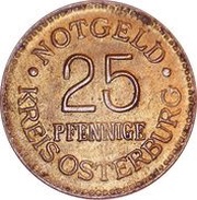 25 Pfennige - Osterburg obverse image