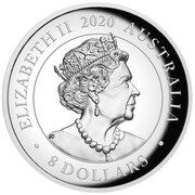 8 Dollars - Elizabeth II 6th Portrait - Kangaroo - Silver Proof - High Relief obverse image