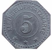 5 Pfennig - Sangerhausen, Germany, 1917 reverse image