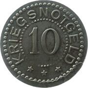 10 Pfennig - Schmiedeberg, Germany, 1918 reverse image