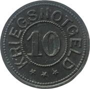 10 Pfennig - Schmiedeberg, Germany, 1920 reverse image