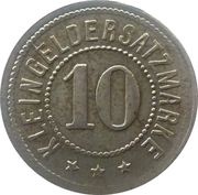 10 Pfennig - Siersleben, Germany, 1920 reverse image