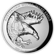 8 Dollars - Elizabeth II 6th Portrait - Australian Wedge-Tailed Eagle - Silver Proof, Australia, 2020 reverse image