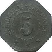 5 Pfennig - Sömmerda, Germany,  reverse image