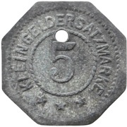 5 Pfennig - Sömmerda Dreyse and Collenbusch, Germany,  reverse image