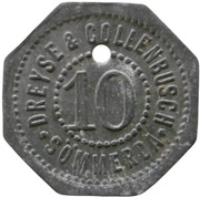 10 Pfennig - Sömmerda Dreyse and Collenbusch obverse image