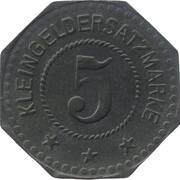 5 Pfennig - Stendal, Germany, 1917 reverse image