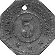 5 Pfennig - Stendal, Germany, 1917 reverse image