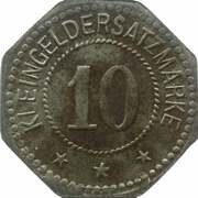 10 Pfennig - Stendal, Germany,  reverse image