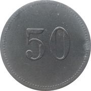 50 Pfennig - Tangermünde, Germany, 1919 reverse image
