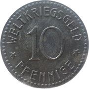 10 Pfennig - Thale am Harz, Germany, 1918 reverse image