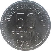 50 Pfennig - Thale am Harz, Germany, 1921 reverse image